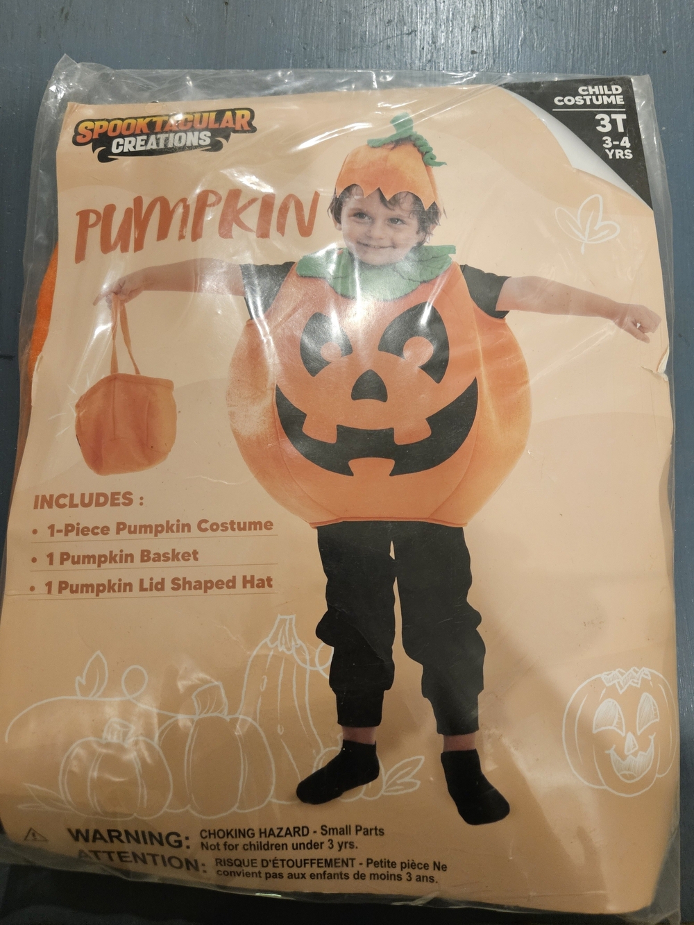 Spooktacular Creations Kids Pumpkin Costume - Orange - 3T (3-4 yrs)
